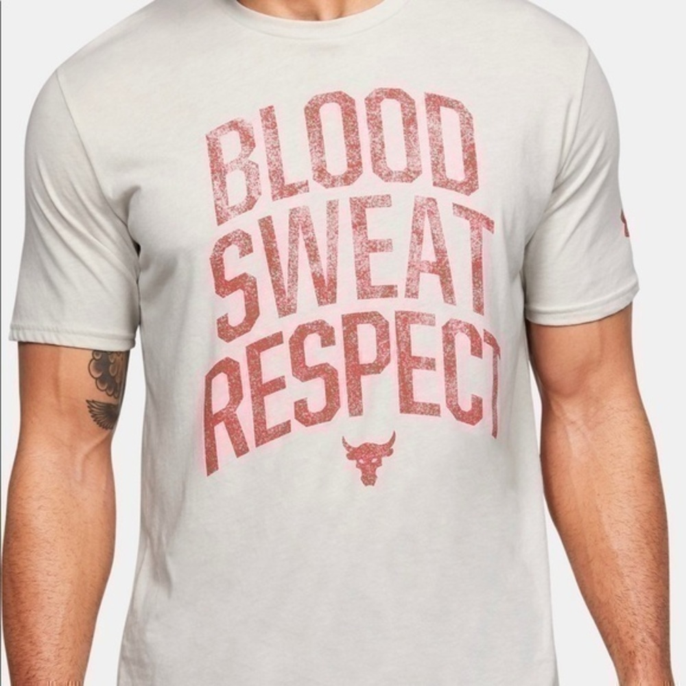 New mens UA project rock under armour HeatGear shi